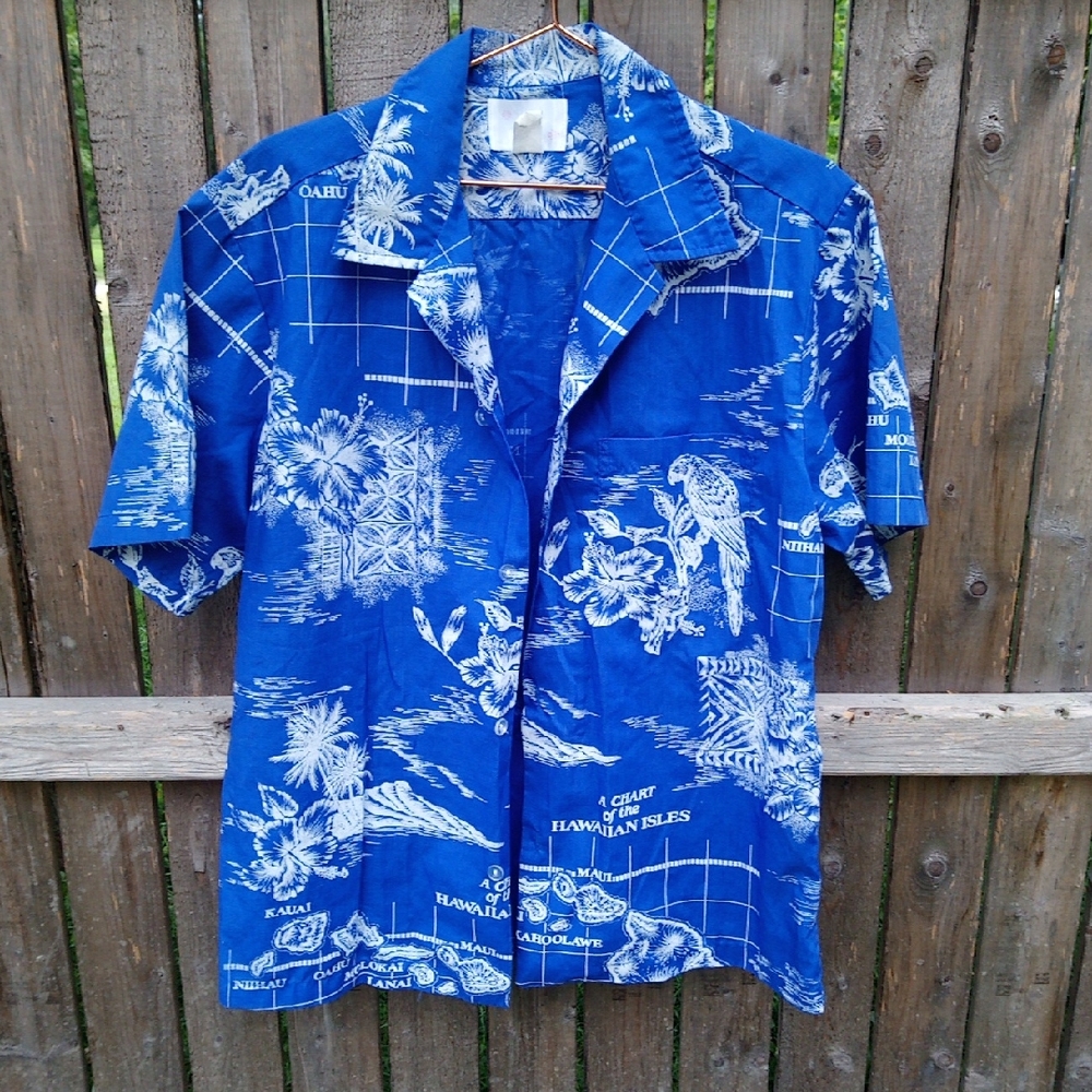 Howie Vintage Hawaiian Button Down Short Sleeve Shirt
